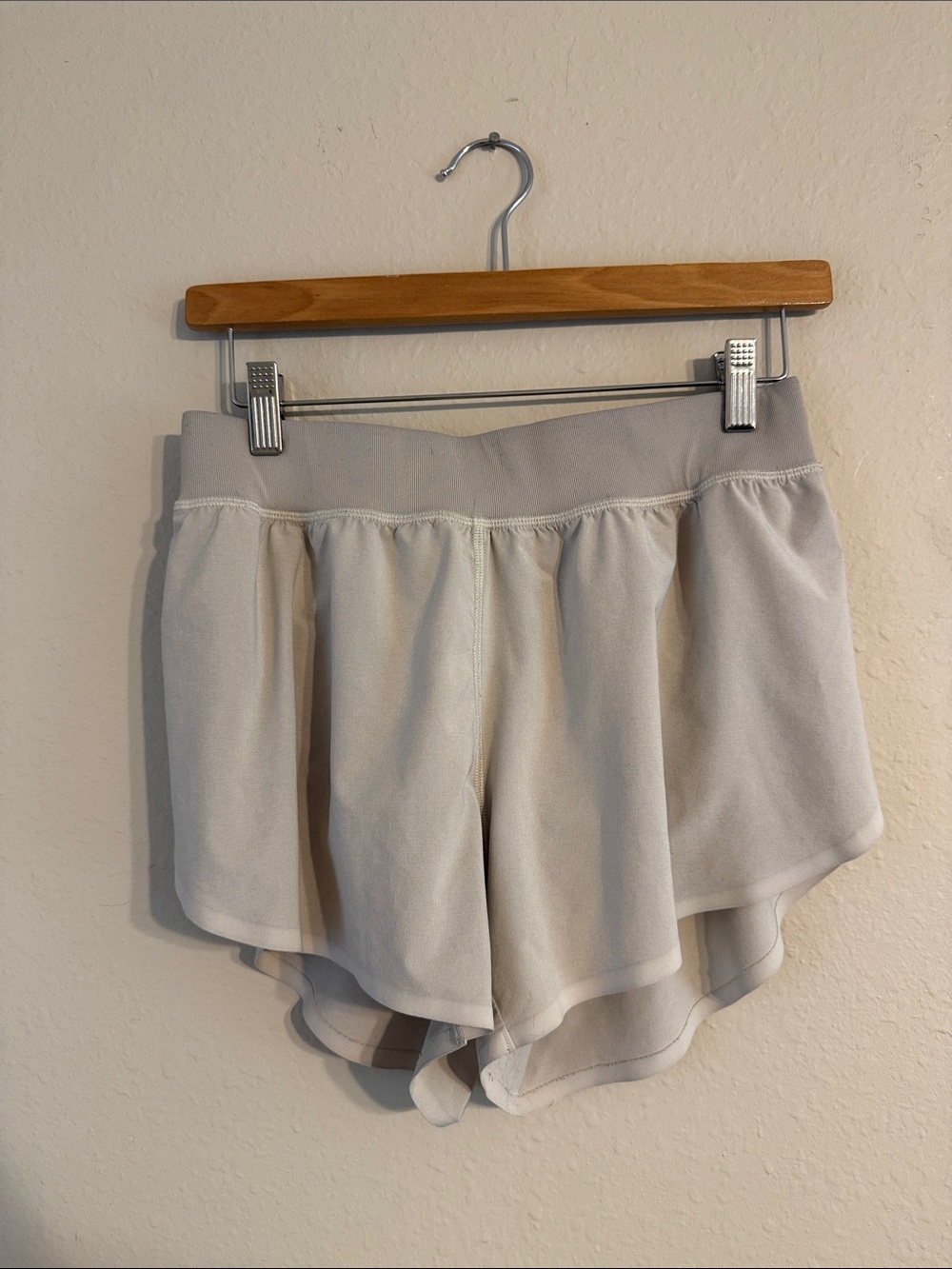 CRZ Yoga white running shorts